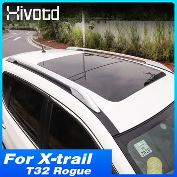 Багажник на крыше Багажник Держатель Алюминиевый сплав Внешний декор Автомобильные аксессуары для Nissan X-trail Xtrail T32 Rogue 2020-2014